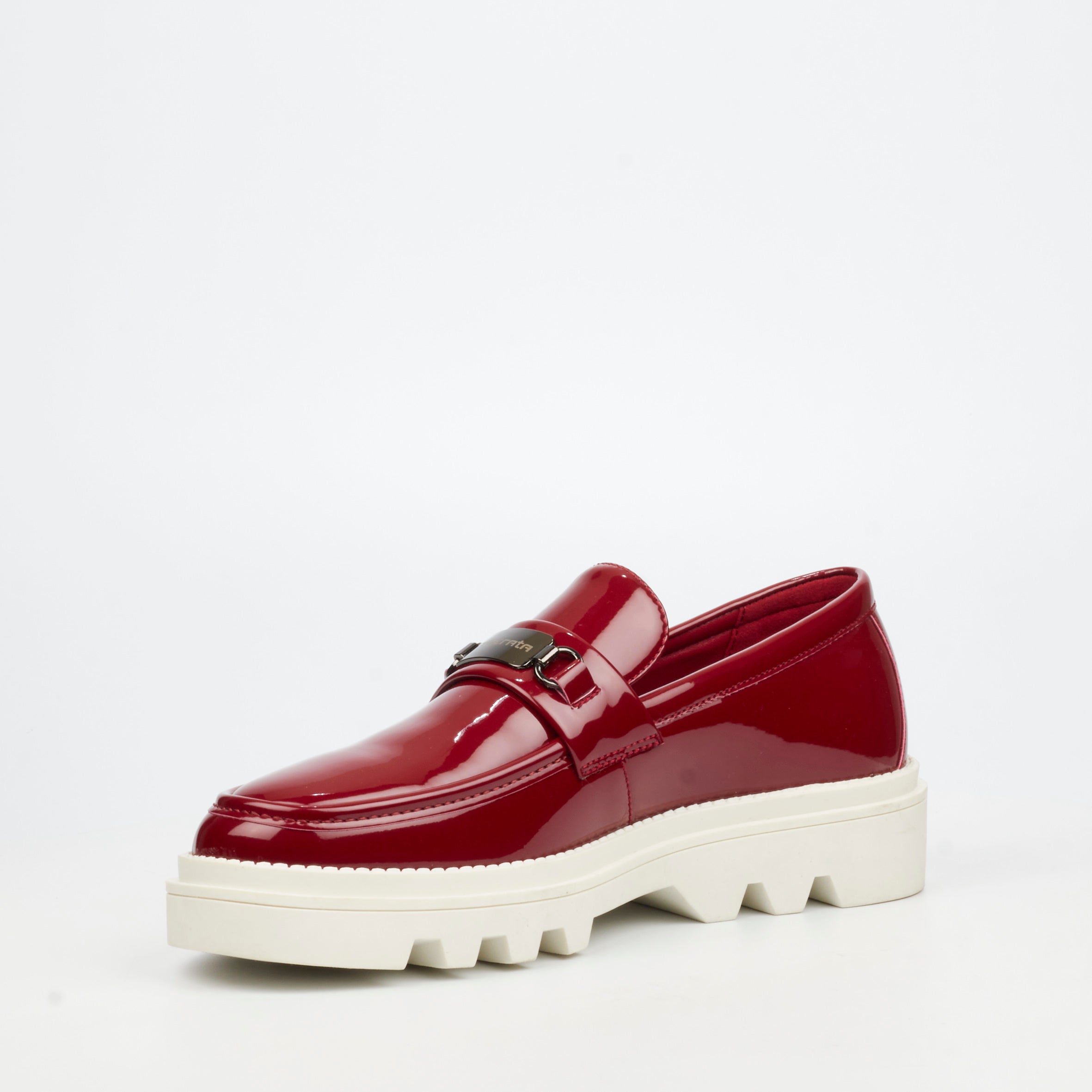 Mazerata Vinchey 90 Faux Patent Shoe - Burgundy