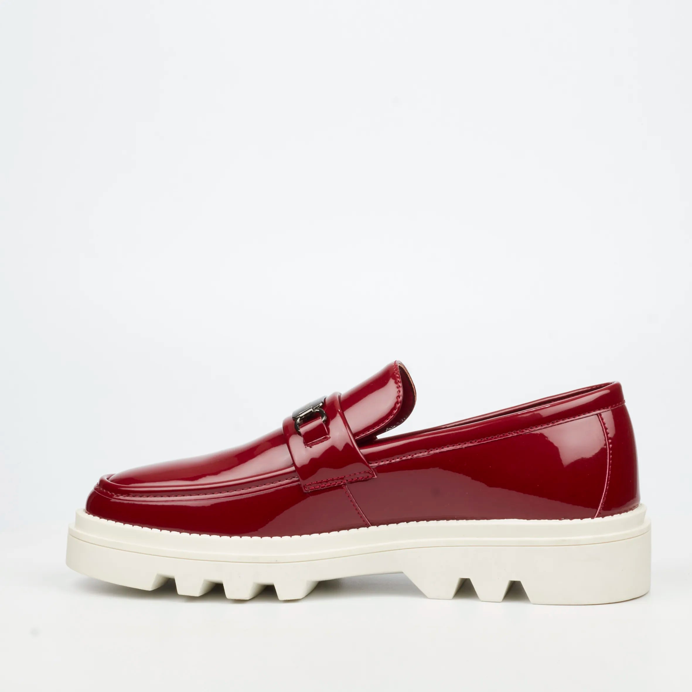 Mazerata Vinchey 90 Faux Patent Shoe - Burgundy