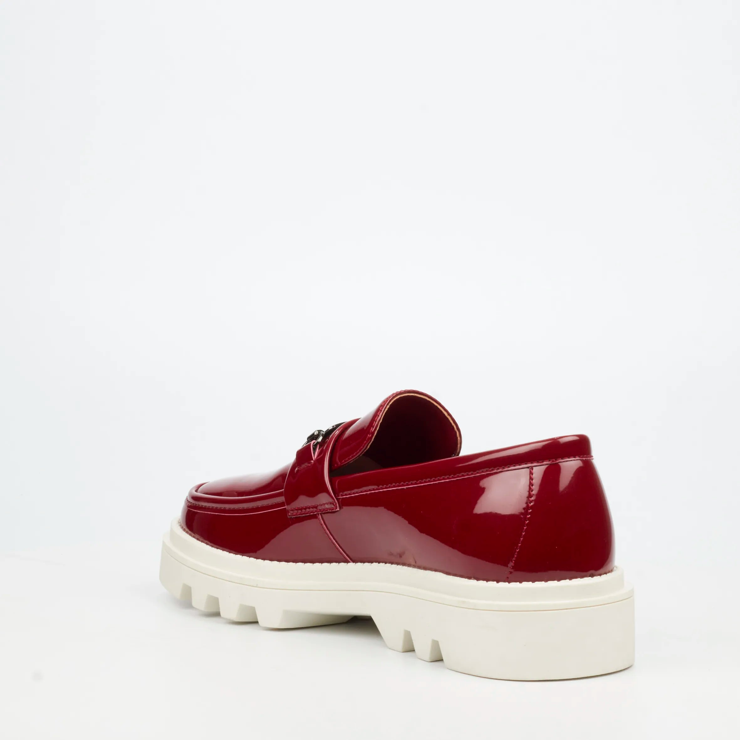 Mazerata Vinchey 90 Faux Patent Shoe - Burgundy