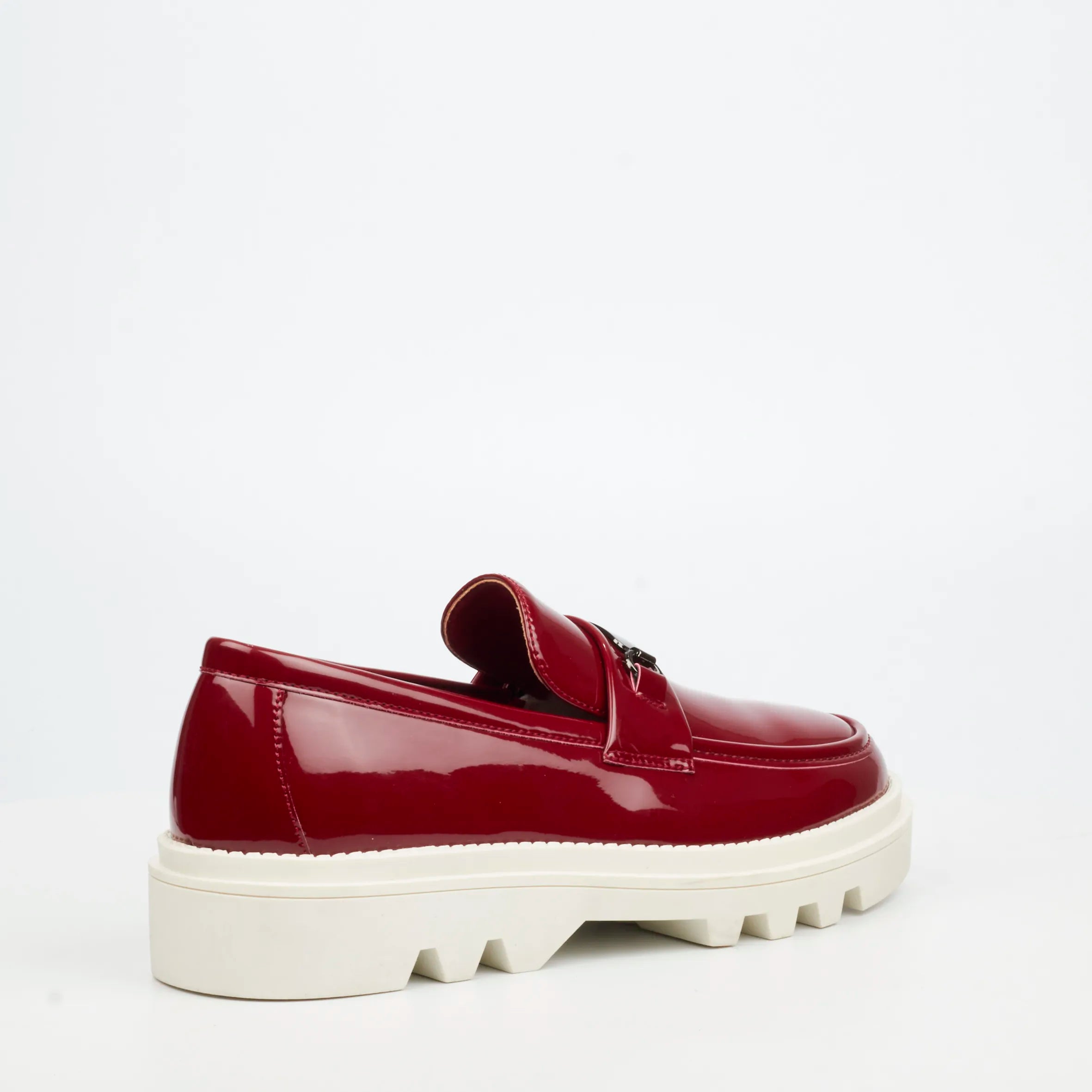Mazerata Vinchey 90 Faux Patent Shoe - Burgundy