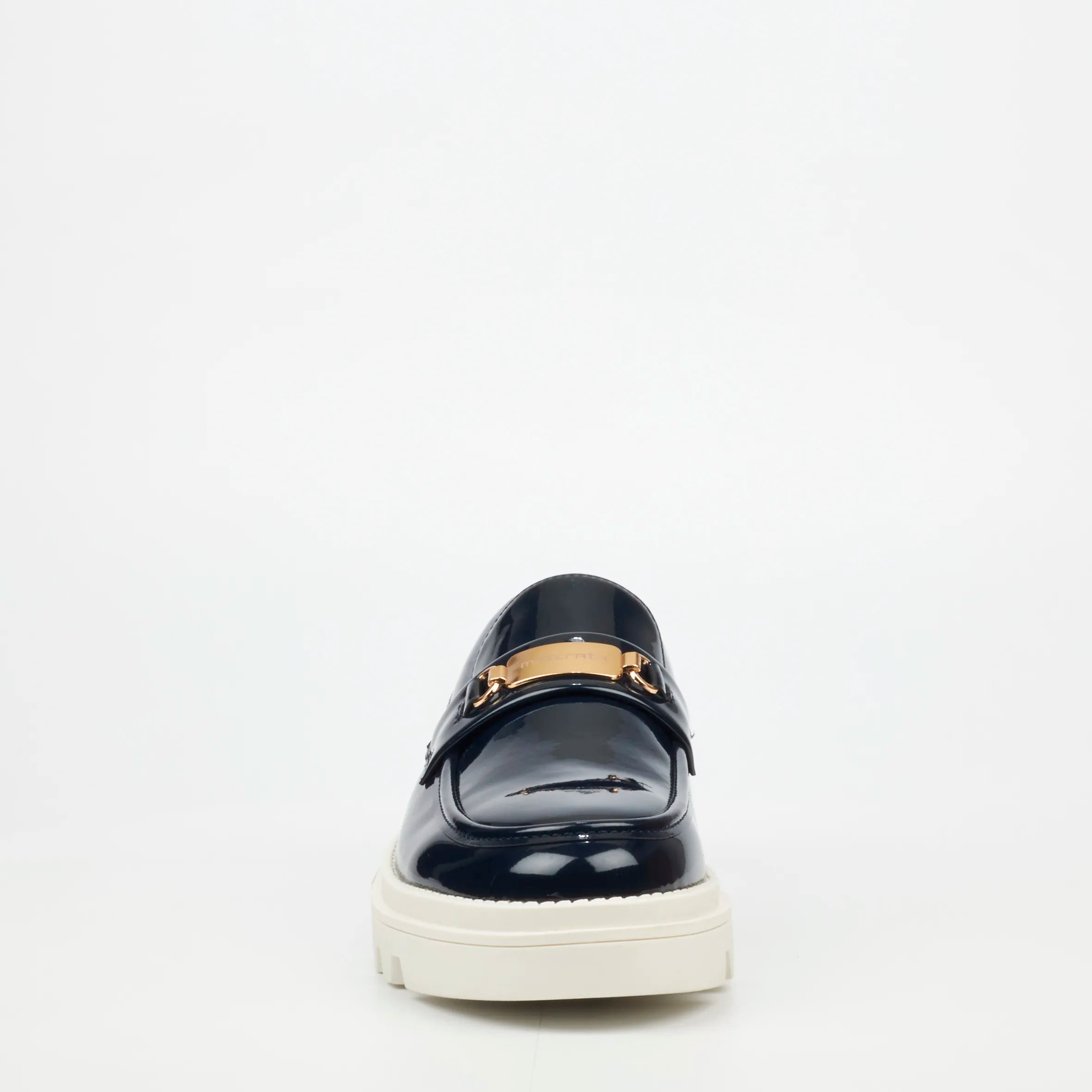 Mazerata Vinchey 90 Faux Patent Shoe - Navy