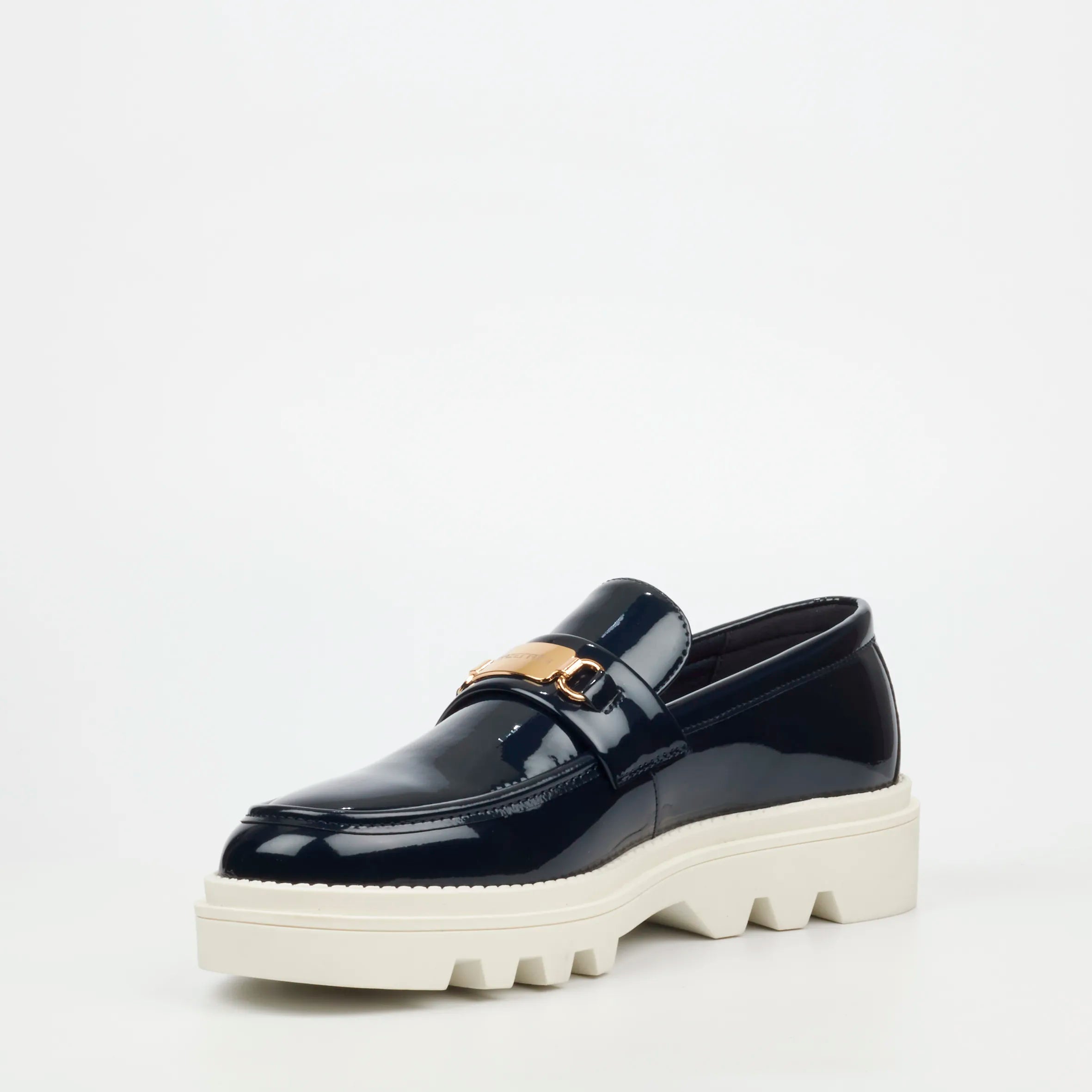 Mazerata Vinchey 90 Faux Patent Shoe - Navy