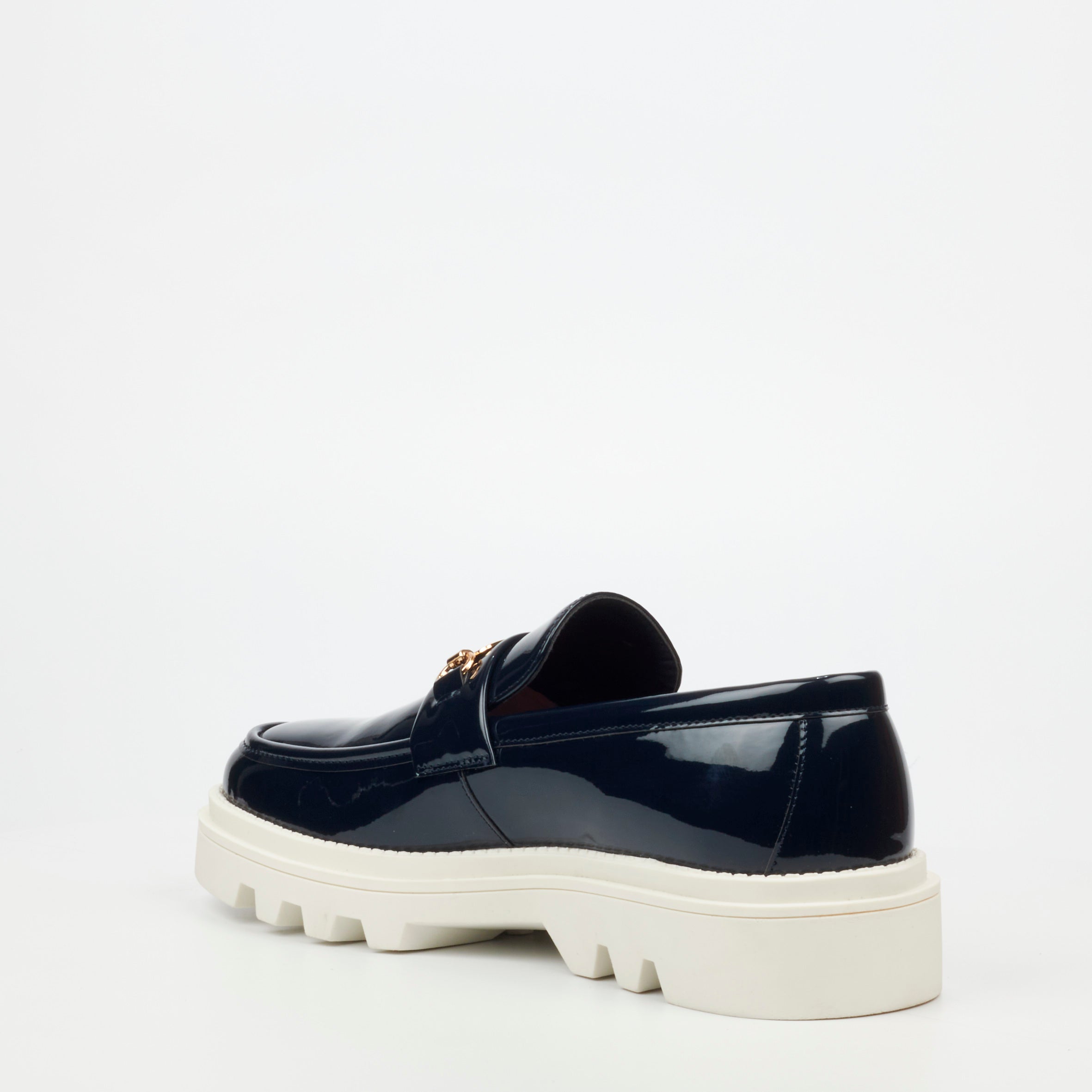 Mazerata Vinchey 90 Faux Patent Shoe - Navy