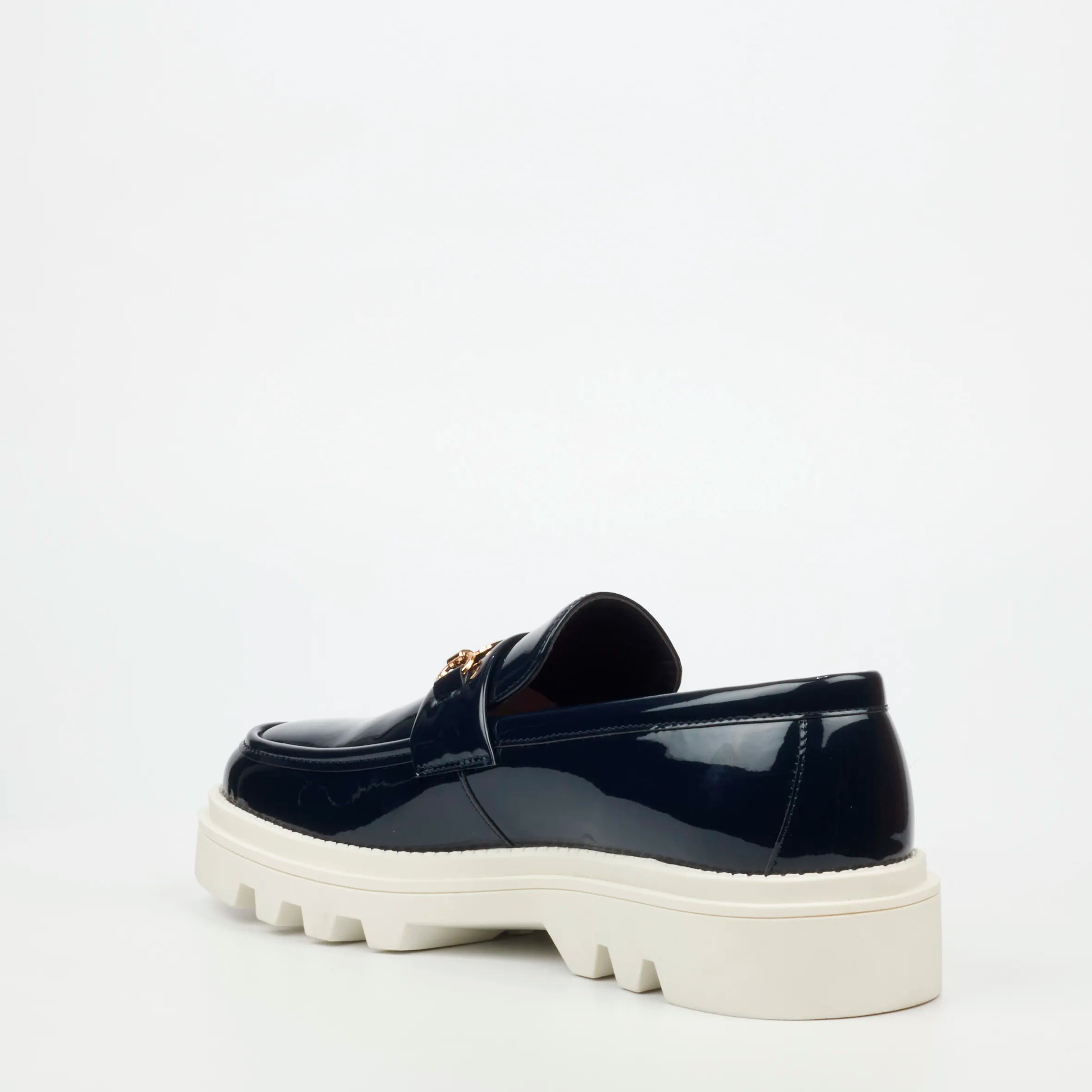 Mazerata Vinchey 90 Faux Patent Shoe - Navy