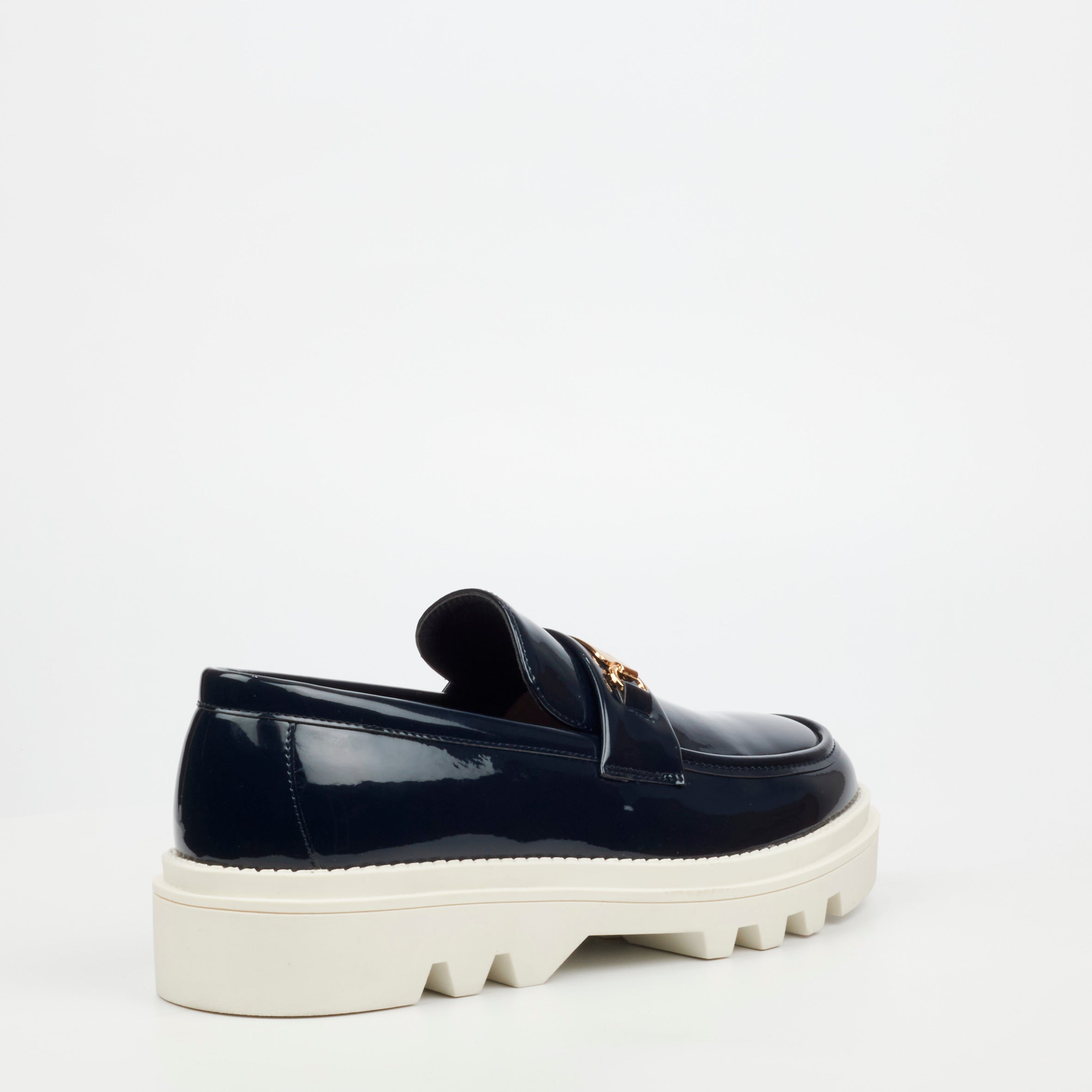 Mazerata Vinchey 90 Faux Patent Shoe - Navy