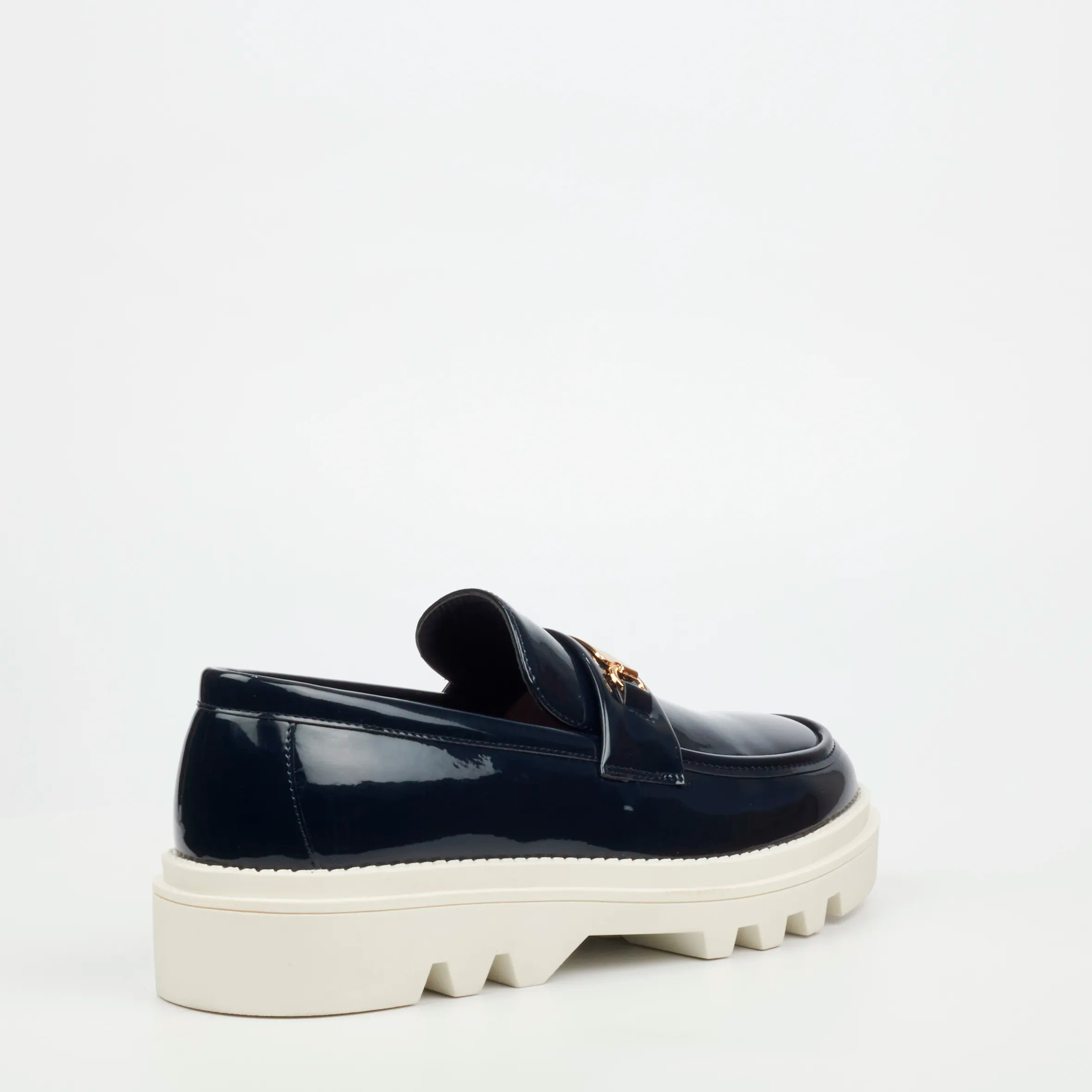 Mazerata Vinchey 90 Faux Patent Shoe - Navy
