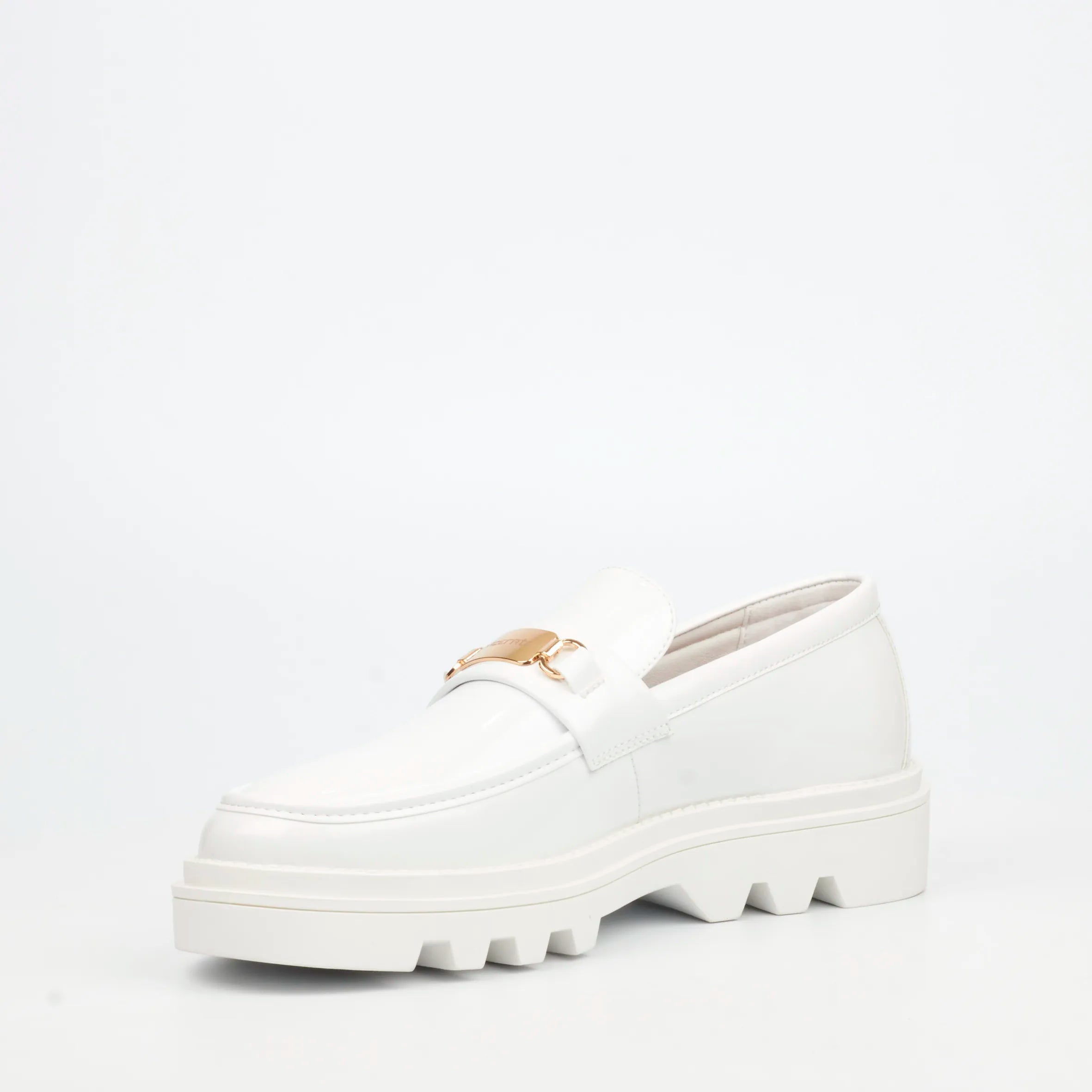 Mazerata Vinchey 90 Faux Patent Shoe - White