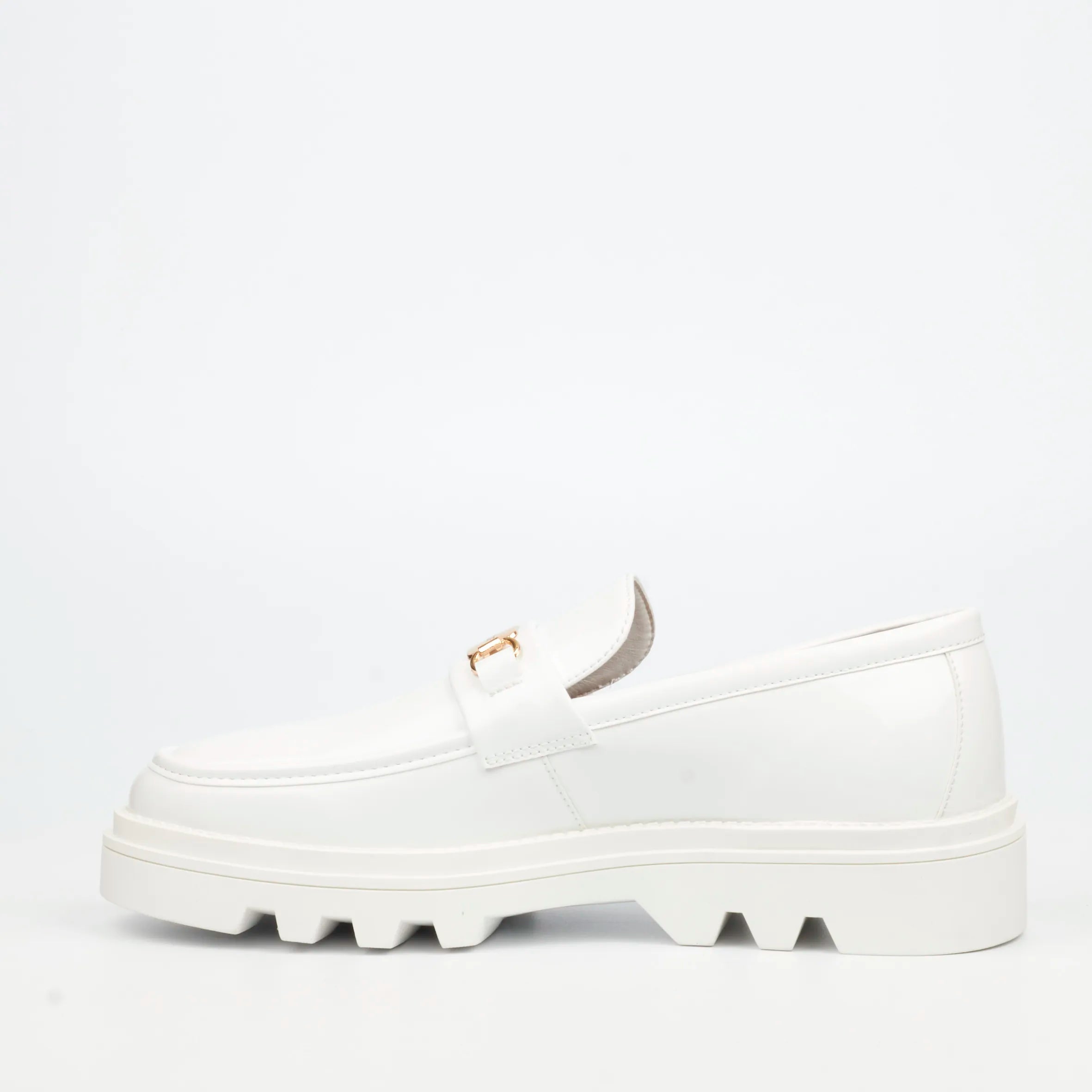 Mazerata Vinchey 90 Faux Patent Shoe - White