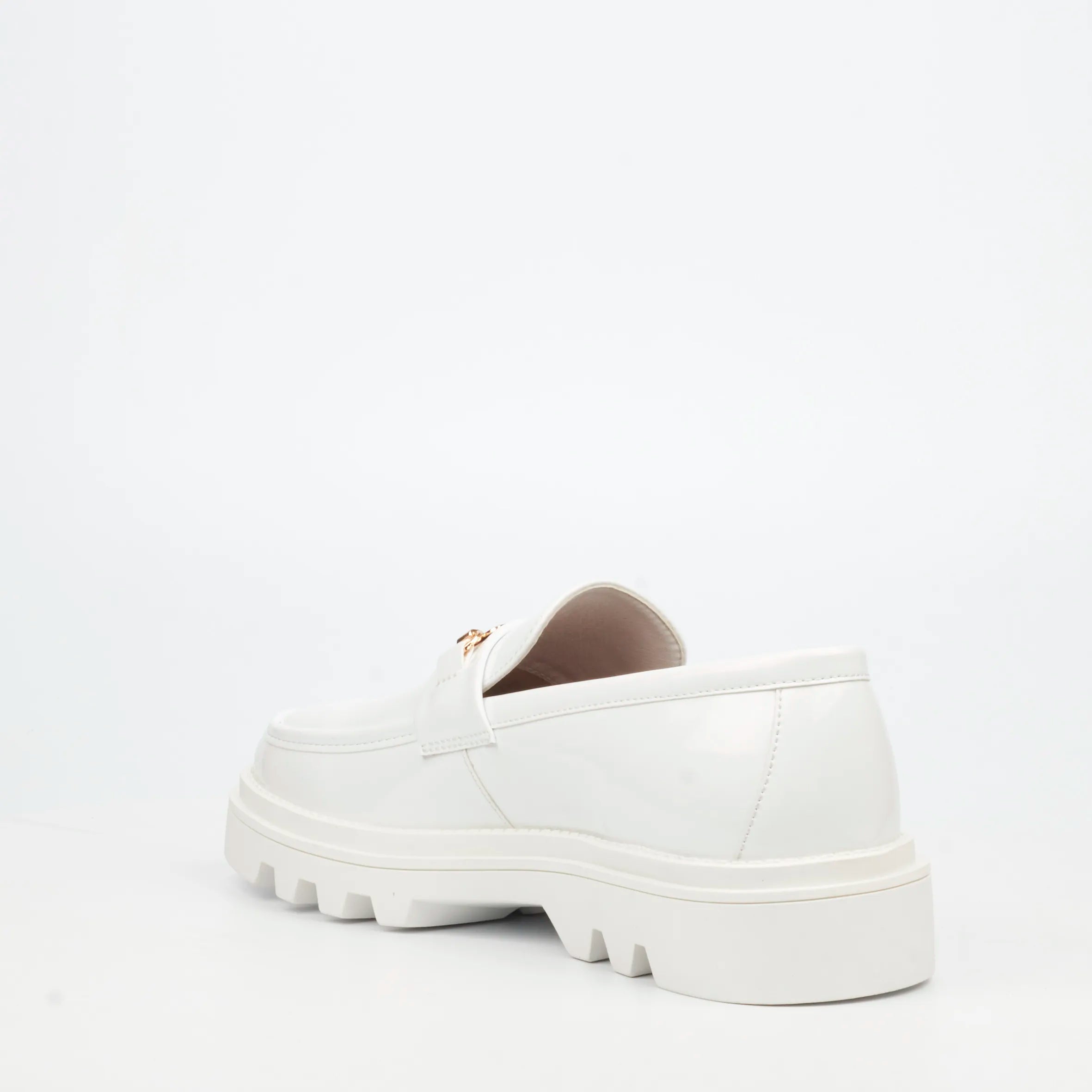 Mazerata Vinchey 90 Faux Patent Shoe - White