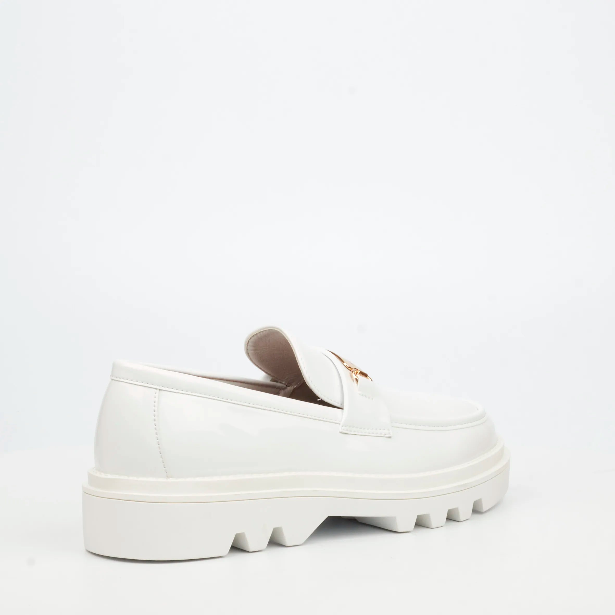 Mazerata Vinchey 90 Faux Patent Shoe - White