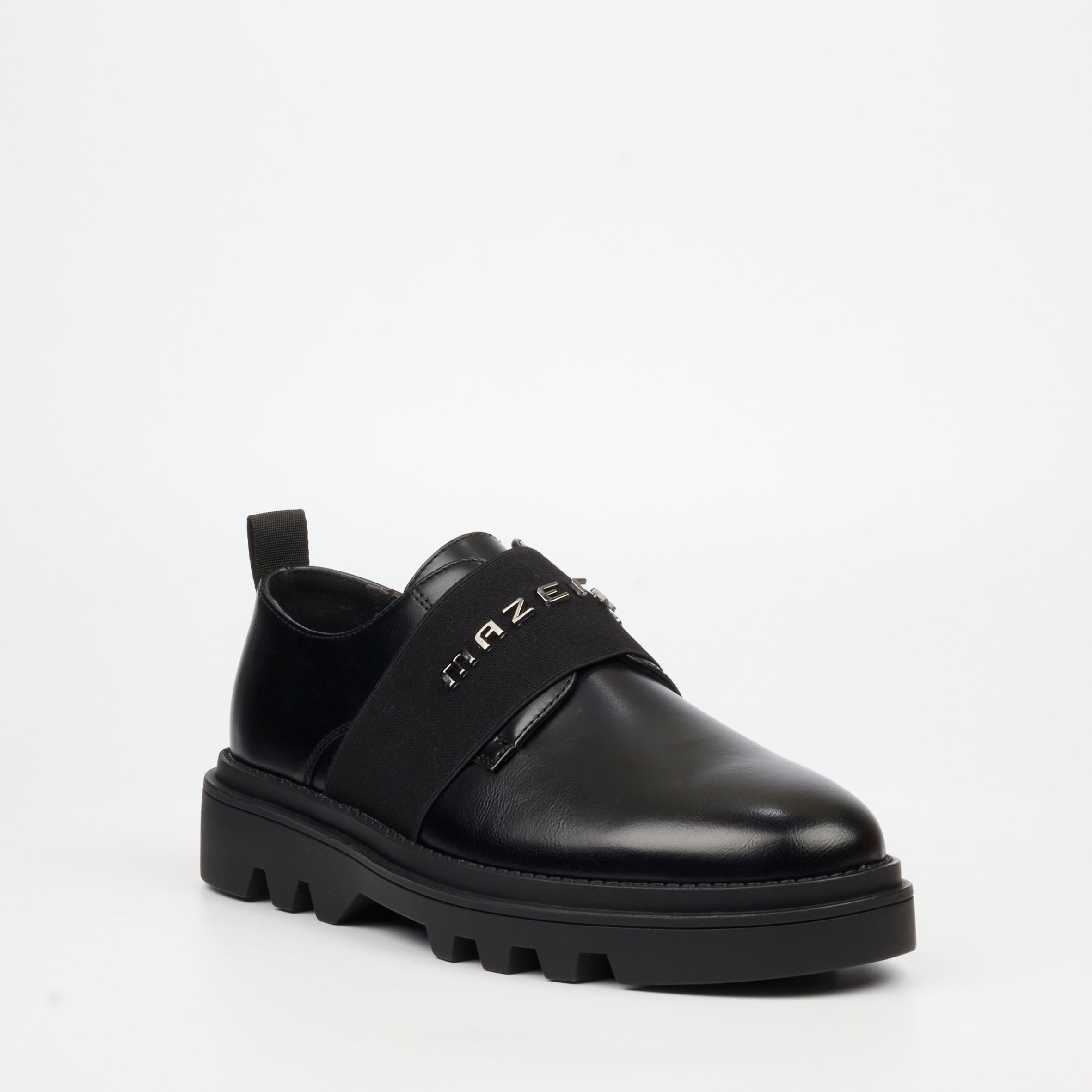 Mazerata Vinchey 94 Faux Leather Shoe - Black