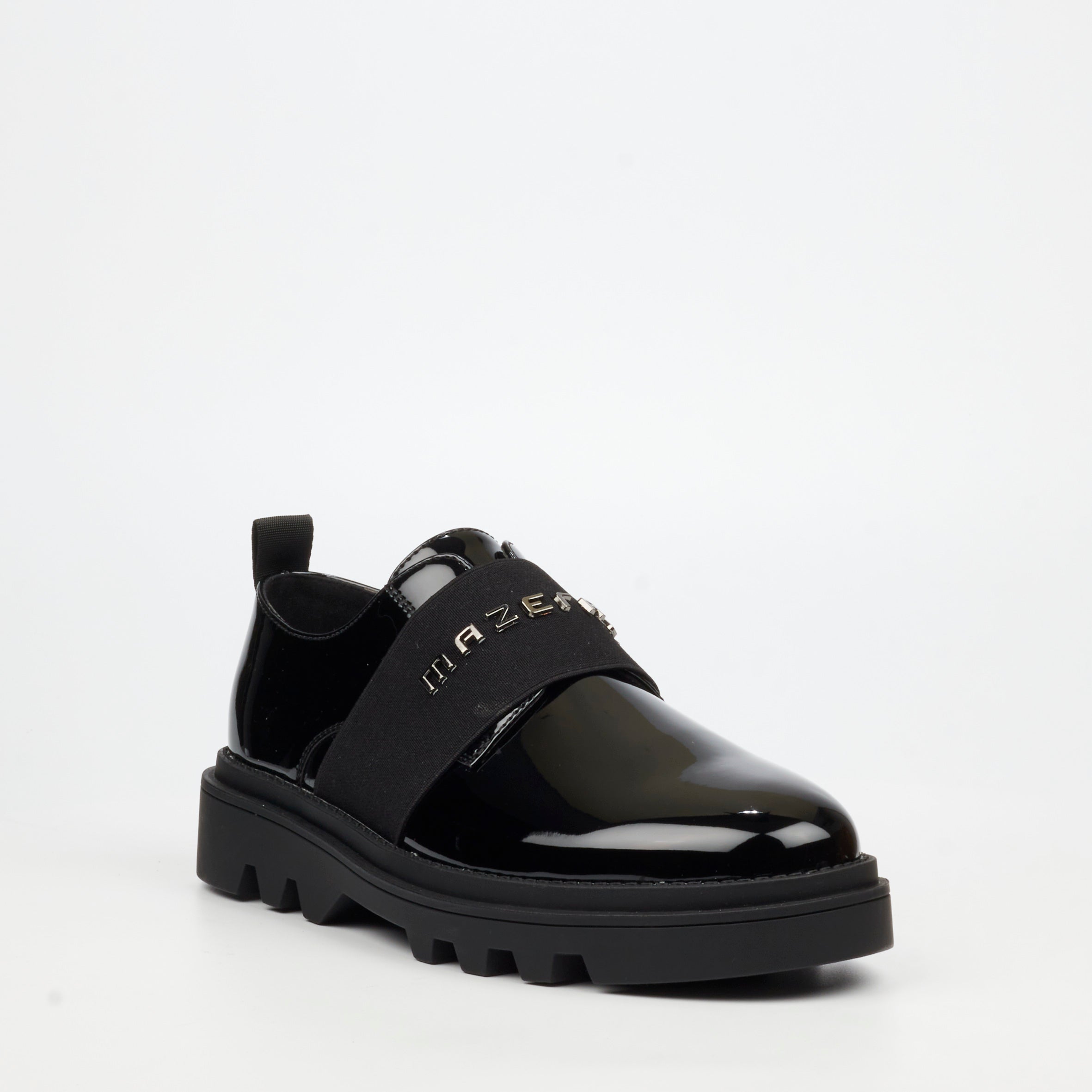 Mazerata Vinchey 95 Faux Patent Shoe - Black