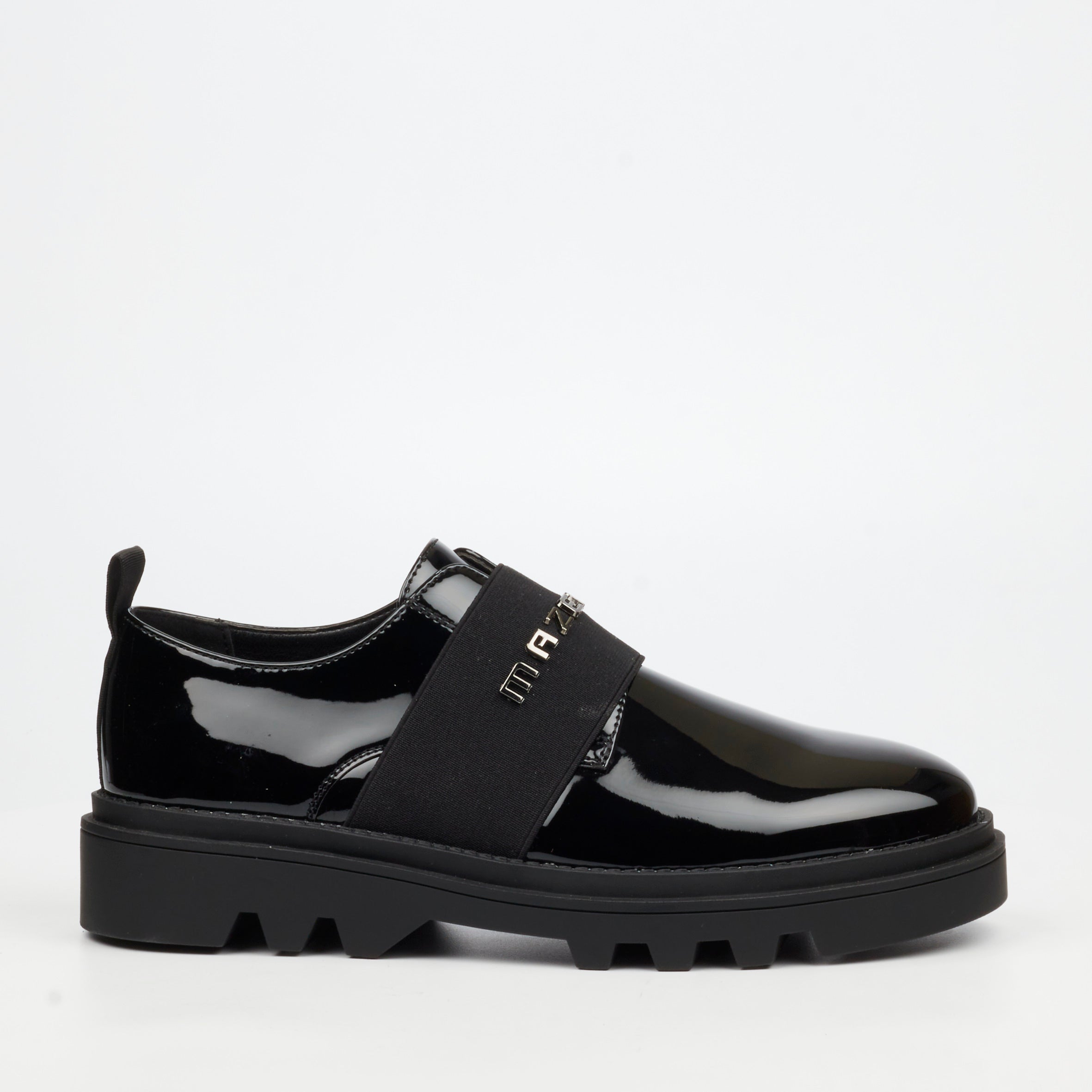 Mazerata Vinchey 95 Faux Patent Shoe - Black