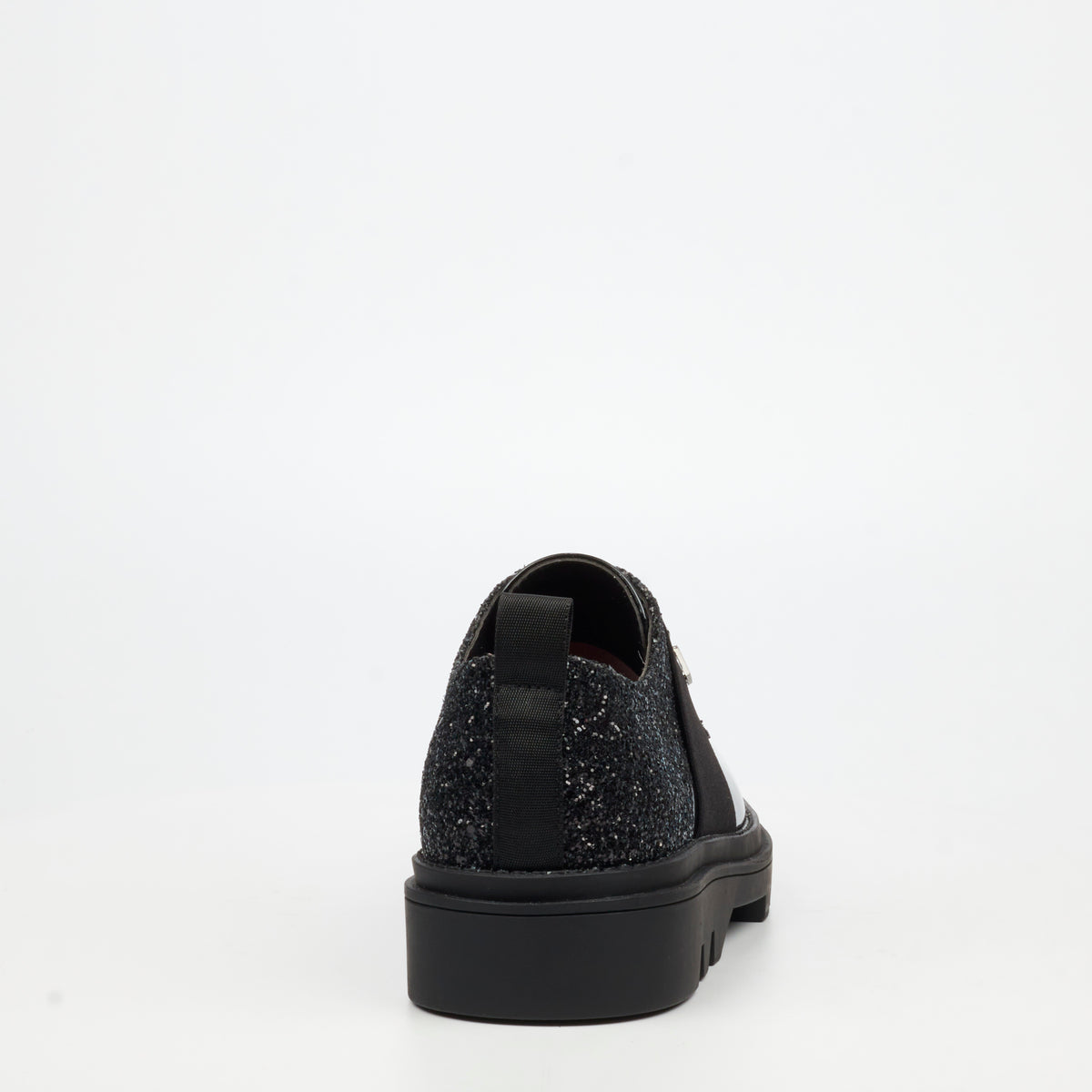 Mazerata Vinchey 96 Rhinestone / Faux Patent Shoe - Black