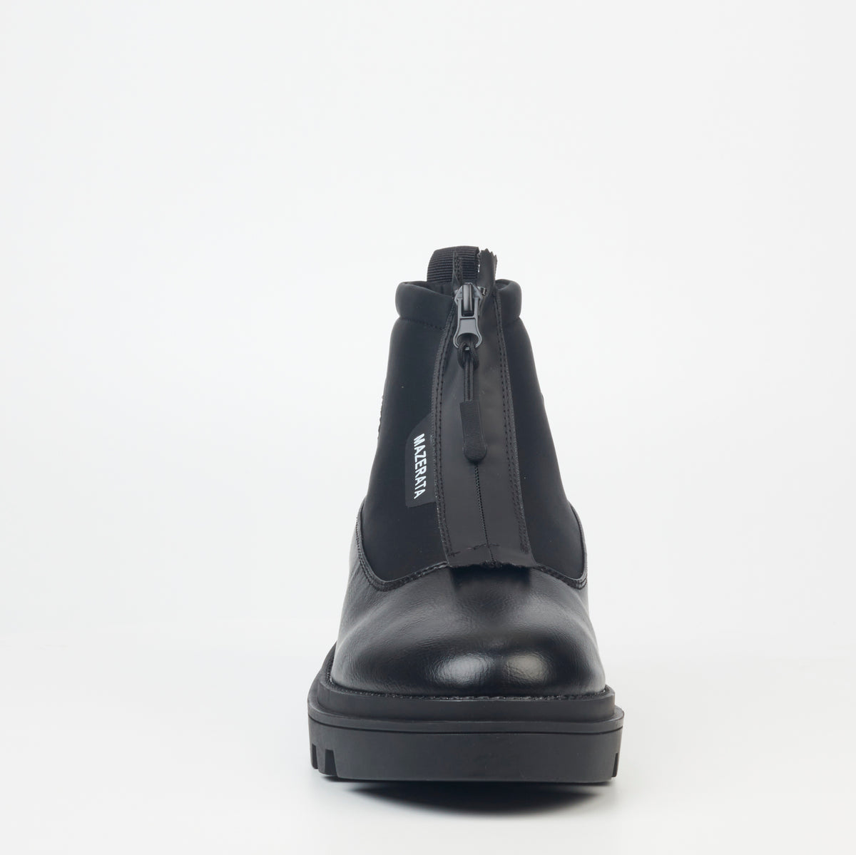 Mazerata Vinchey 9 Lea Lycra Ankle Boot - Black