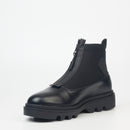 Mazerata Vinchey 9 Lea Lycra Ankle Boot - Black footwear Mazerata