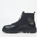 Mazerata Vinchey 9 Lea Lycra Ankle Boot - Black footwear Mazerata