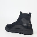 Mazerata Vinchey 9 Lea Lycra Ankle Boot - Black footwear Mazerata