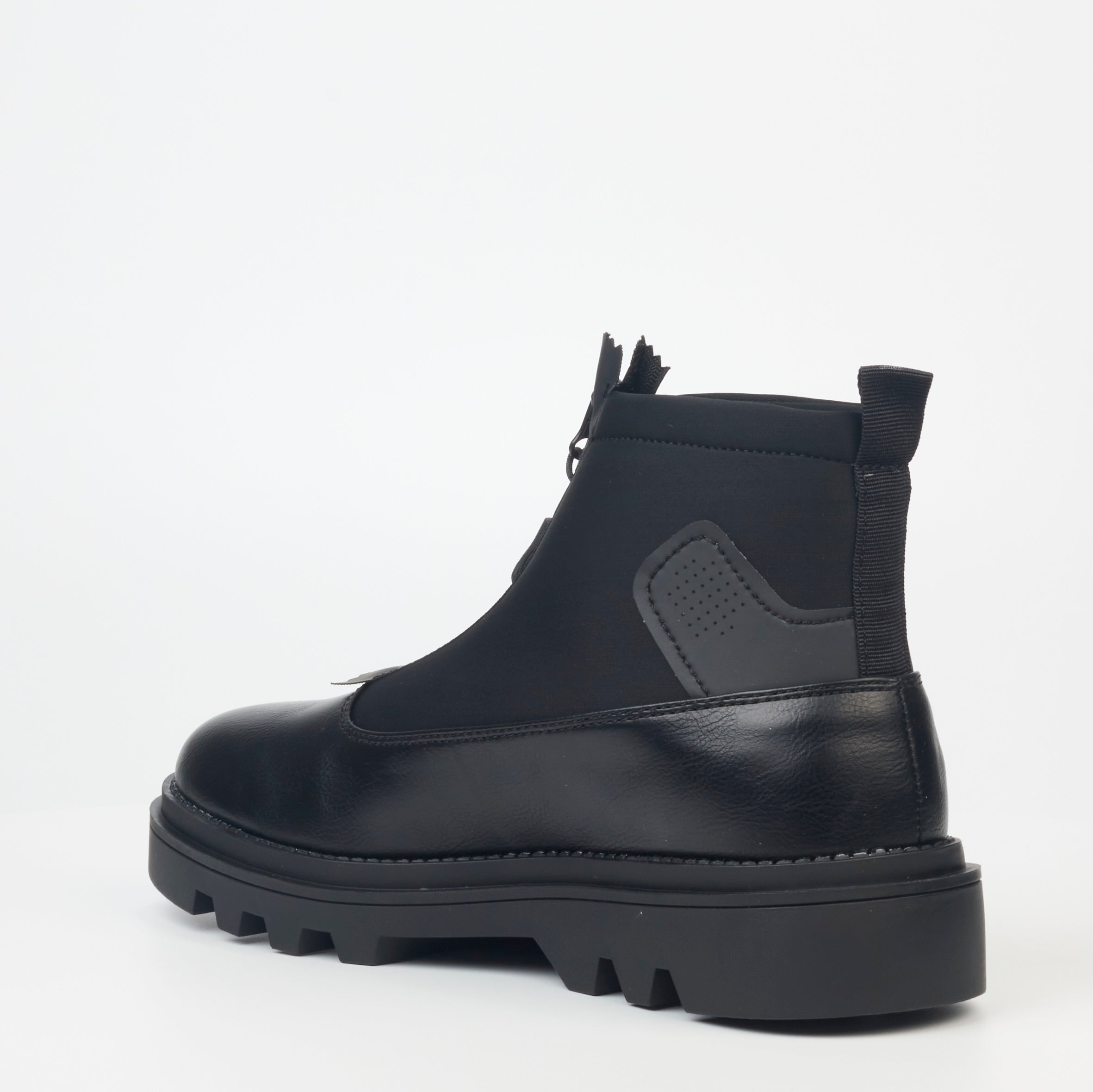Mazerata Vinchey 9 Lea Lycra Ankle Boot - Black