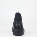 Mazerata Vinchey 9 Lea Lycra Ankle Boot - Black footwear Mazerata