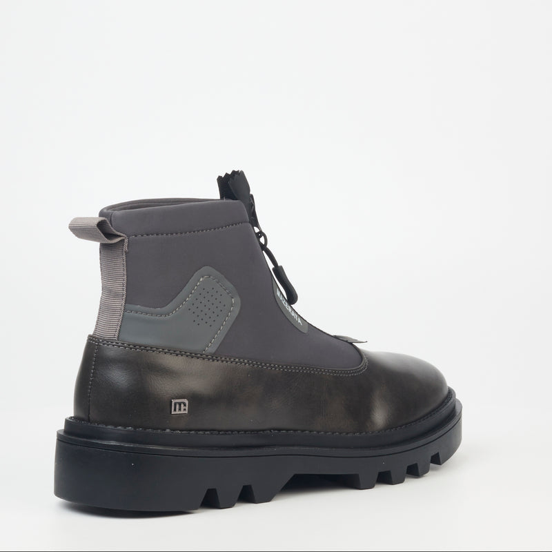 Mazerata Vinchey 9 Lea Lycra Ankle Boot - Grey footwear Mazerata   