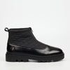 Mazerata Vinchey 9 Nylon / Faux Wax Ankle Boot - Black footwear Mazerata