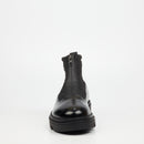 Mazerata Vinchey 9 Nylon / Faux Wax Ankle Boot - Black footwear Mazerata
