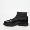 Mazerata Vinchey 9 Nylon / Faux Wax Ankle Boot - Black footwear Mazerata