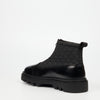 Mazerata Vinchey 9 Nylon / Faux Wax Ankle Boot - Black footwear Mazerata