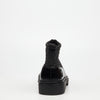 Mazerata Vinchey 9 Nylon / Faux Wax Ankle Boot - Black footwear Mazerata