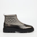 Mazerata Vinchey 9 Nylon / Faux Wax Ankle Boot - Grey footwear Mazerata