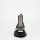 Mazerata Vinchey 9 Nylon / Faux Wax Ankle Boot - Grey footwear Mazerata