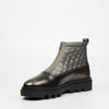 Mazerata Vinchey 9 Nylon / Faux Wax Ankle Boot - Grey footwear Mazerata