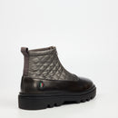 Mazerata Vinchey 9 Nylon / Faux Wax Ankle Boot - Grey footwear Mazerata