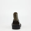 Mazerata Vinchey 9 Nylon / Faux Wax Ankle Boot - Olive footwear Mazerata