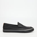 Mazerata Vinny 1 Faux Nubuck Loafer - Black footwear Mazerata