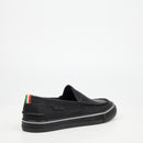 Mazerata Vinny 1 Faux Nubuck Loafer - Black footwear Mazerata