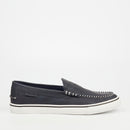 Mazerata Vinny 1 Faux Nubuck Loafer - Navy footwear Mazerata
