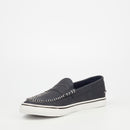 Mazerata Vinny 1 Faux Nubuck Loafer - Navy footwear Mazerata