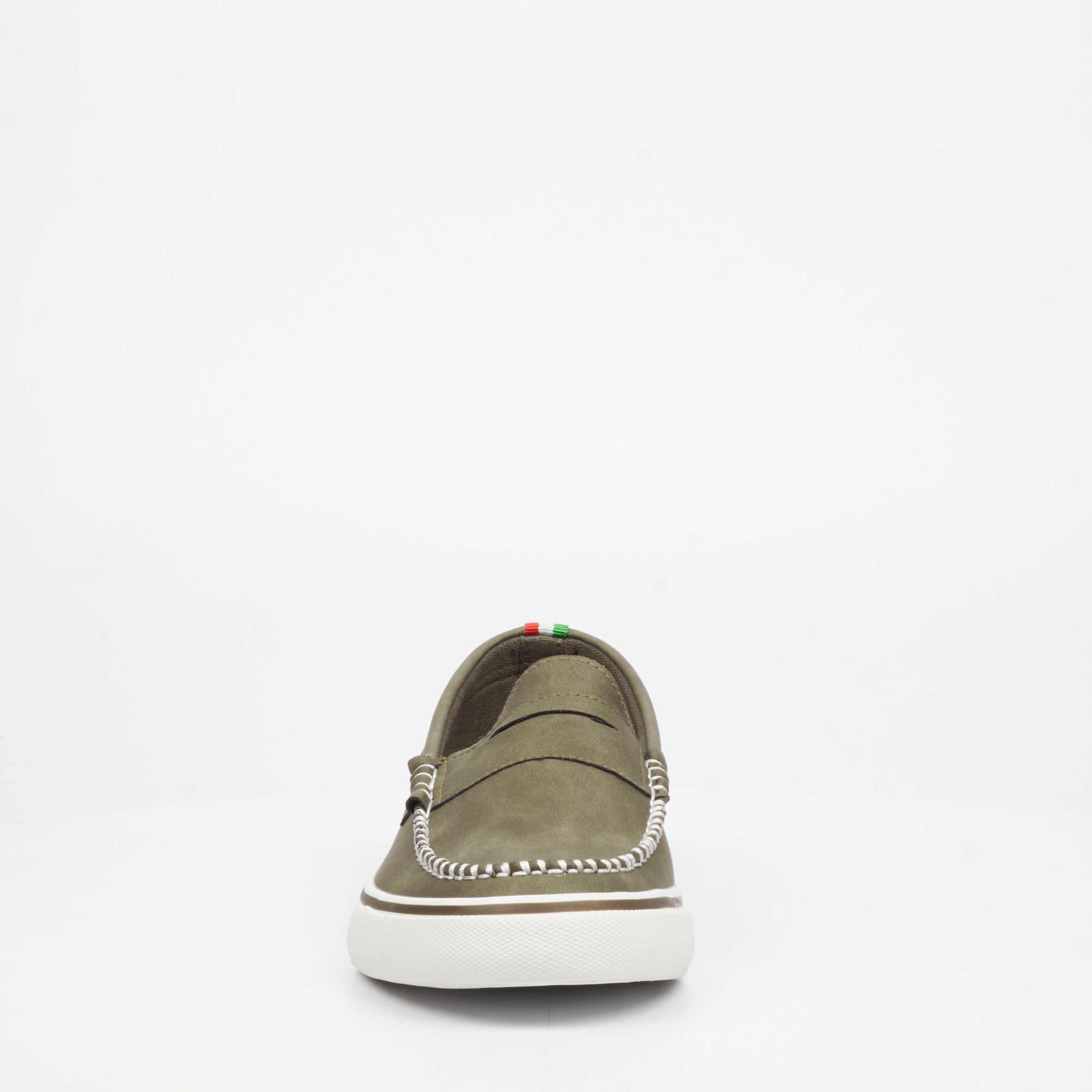 Mazerata Vinny 1 Faux Nubuck Loafer - Olive footwear Mazerata