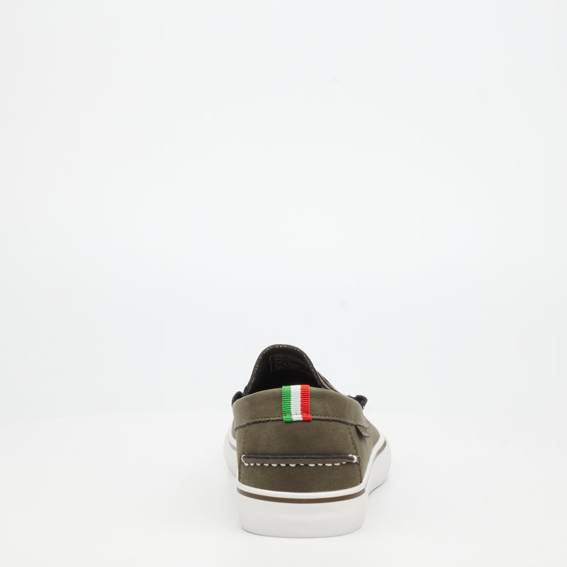 Mazerata Vinny 1 Faux Nubuck Loafer - Olive footwear Mazerata
