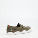 Mazerata Vinny 1 Faux Nubuck Loafer - Olive footwear Mazerata