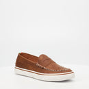 Mazerata Vinny 1 Faux Nubuck Loafer - Tan footwear Mazerata