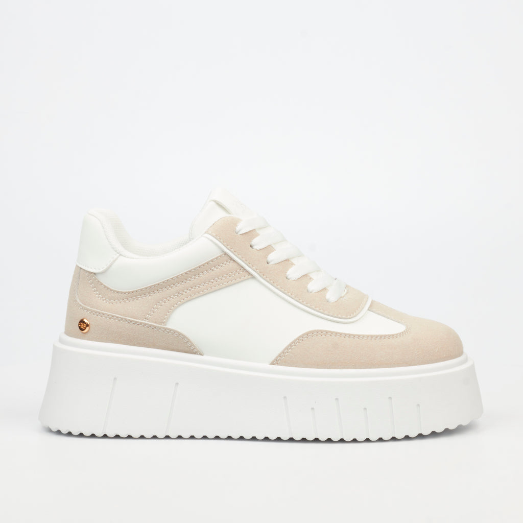 Miss Black Vuma 1 Sneakers Faux Leather / Faux Suede - White footwear Miss Black