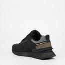 Urbanart Wakes 1 Faux Nubuck Sneaker - Black footwear UBRT