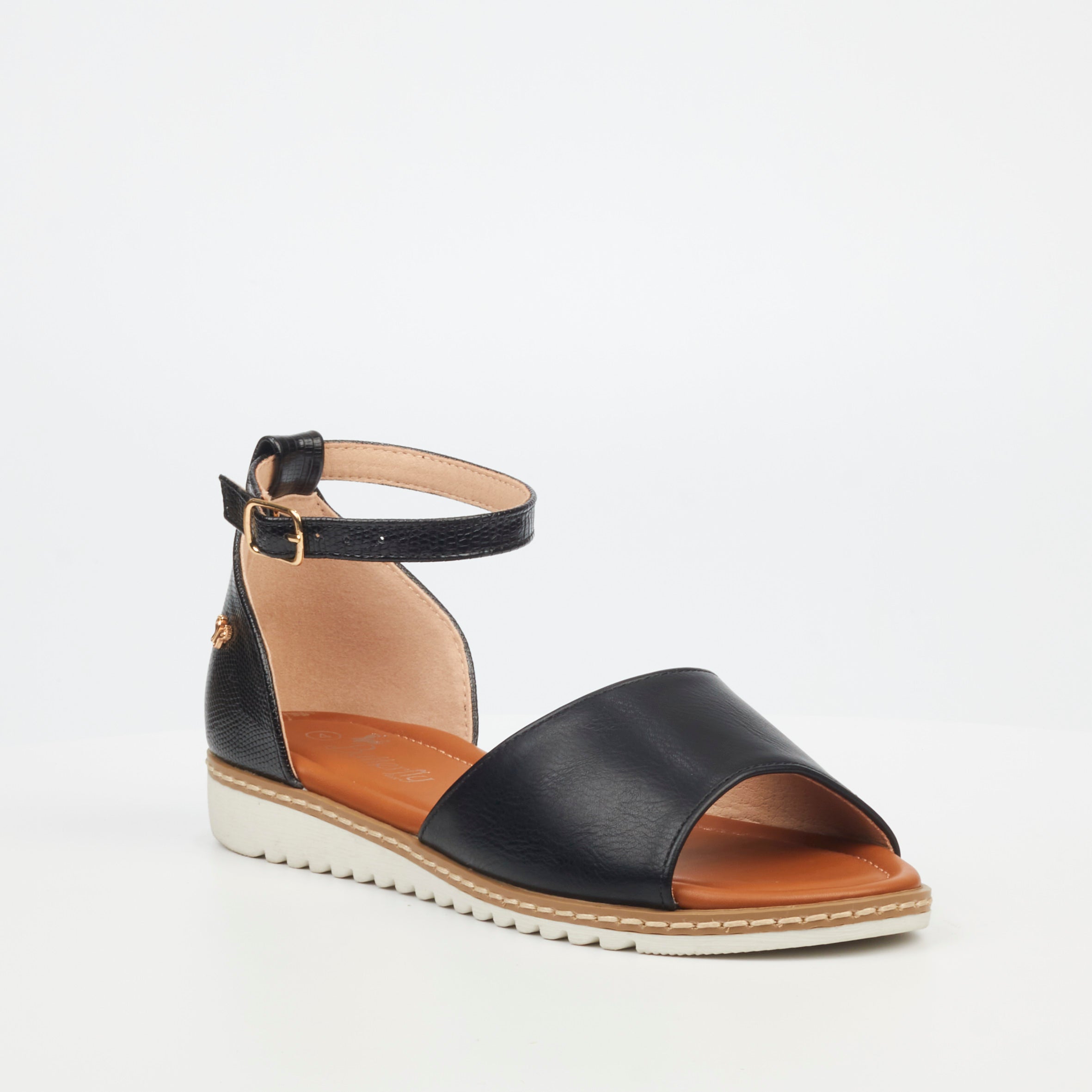 Butterfly Feet Walnut 2 Sandal - Black footwear Butterfly Feet