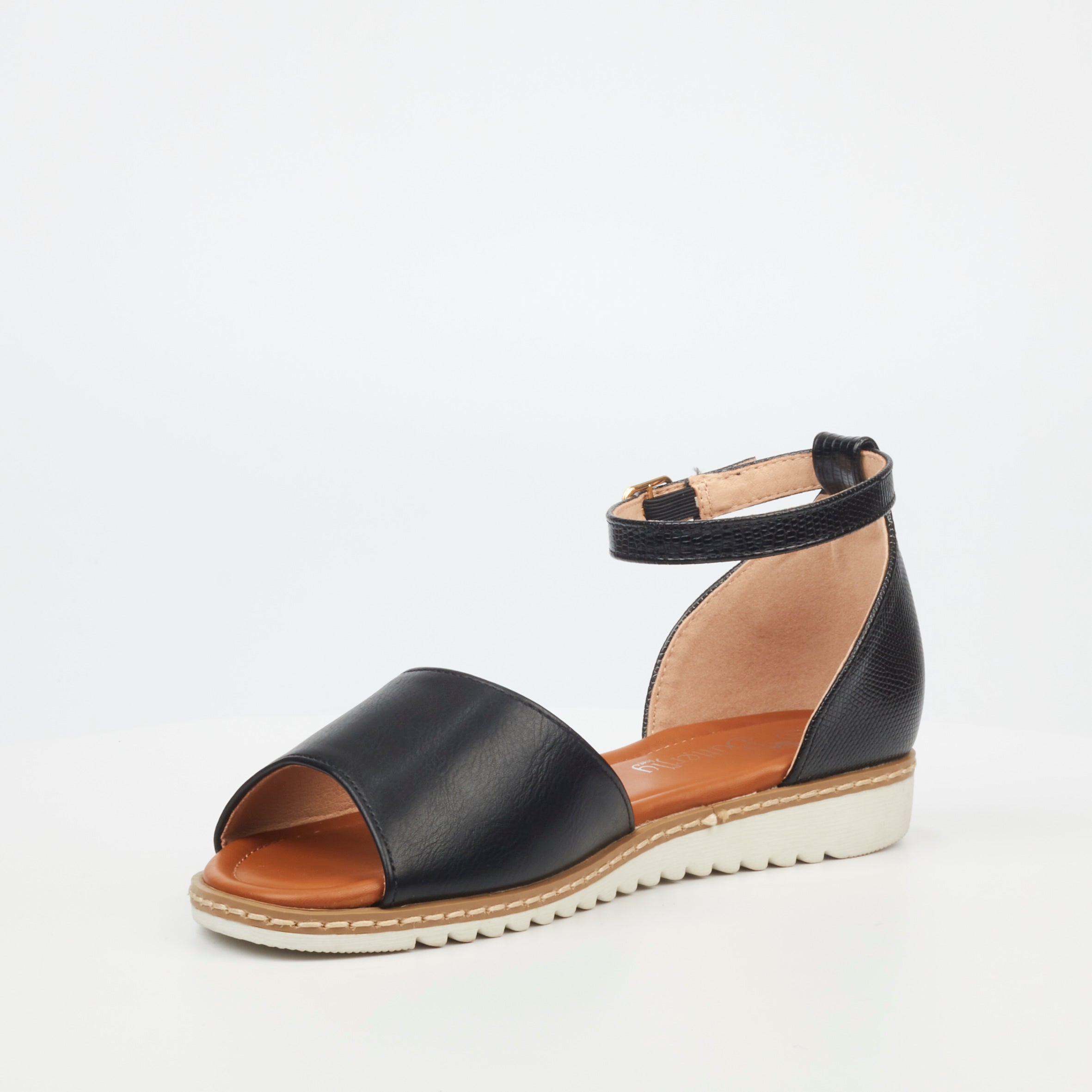 Butterfly Feet Walnut 2 Sandal - Black footwear Butterfly Feet