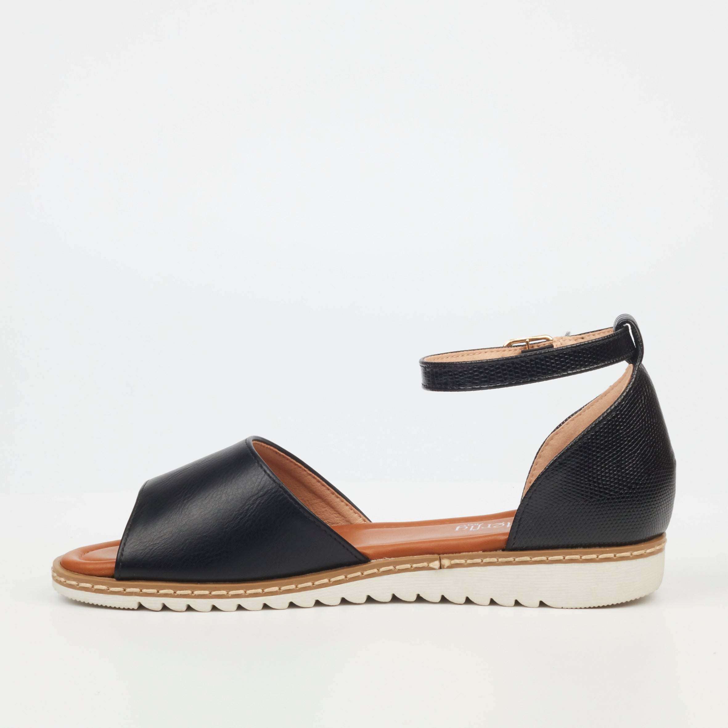 Butterfly Feet Walnut 2 Sandal - Black footwear Butterfly Feet
