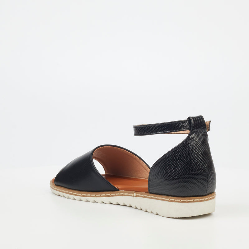 Butterfly Feet Walnut 2 Sandal - Black footwear Butterfly Feet   