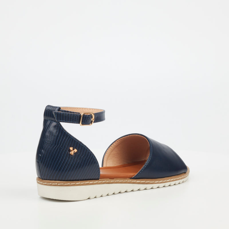 Butterfly Feet Walnut 2 Sandal - Navy footwear Butterfly Feet   